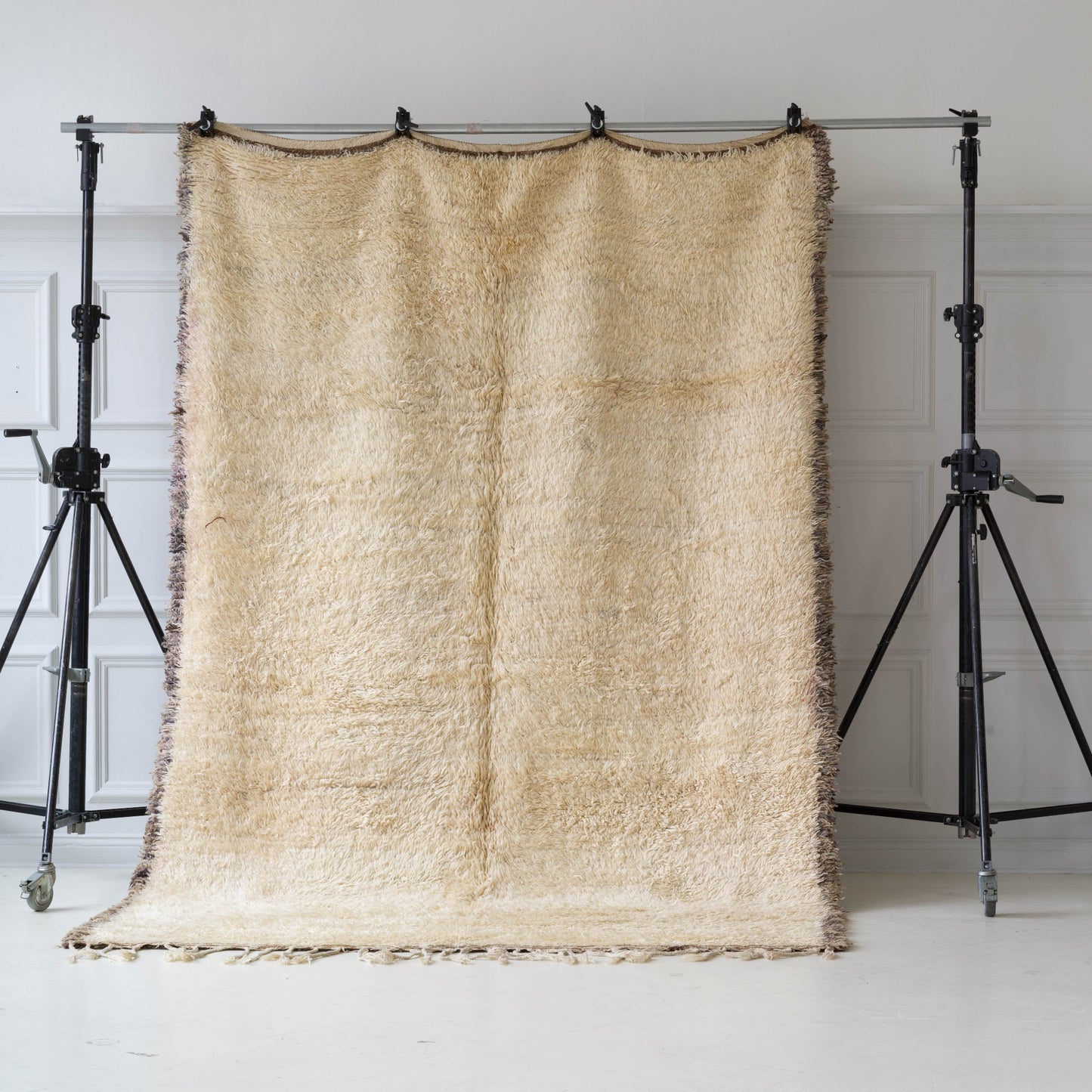 Marockansk Beni Ourain fluffig ullmatta 300x200 matta