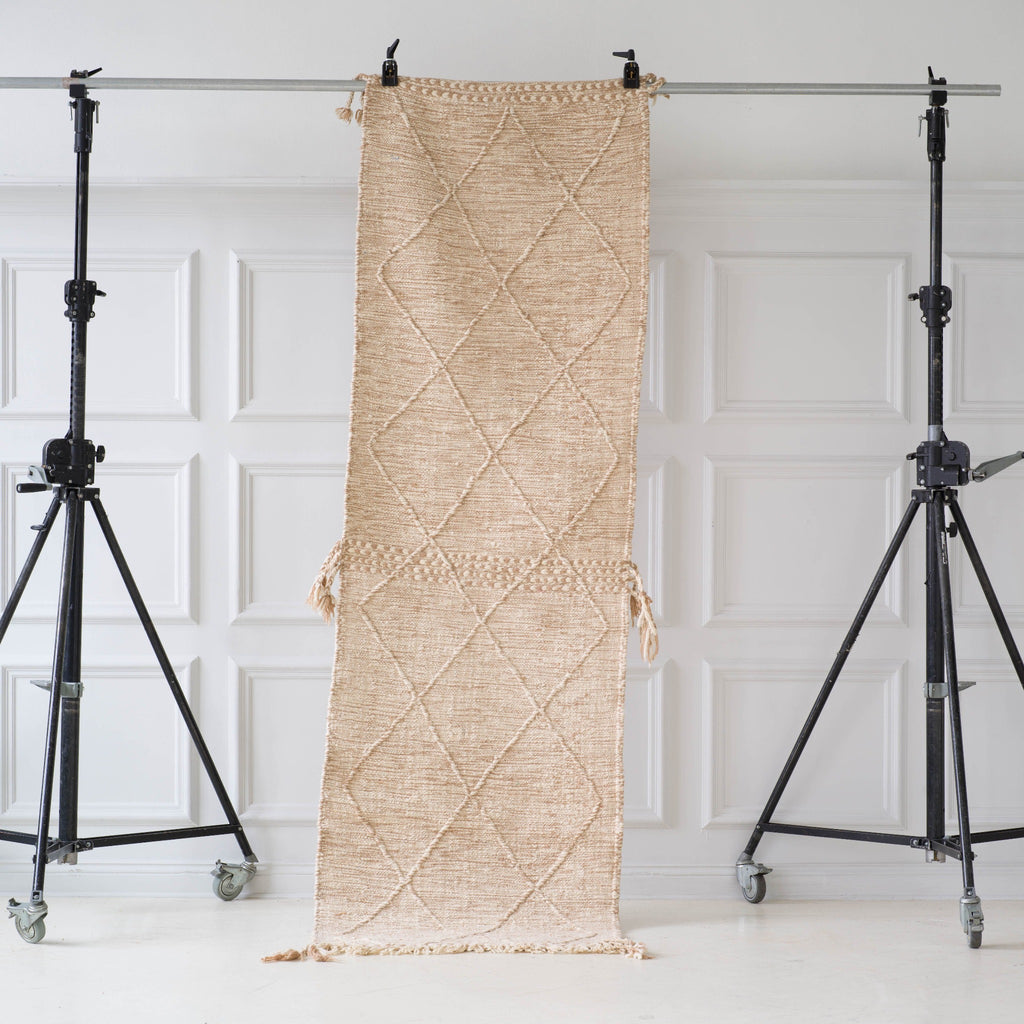 Marockansk Beni Mguild BeniOurain fluffig ullmatta 300x200 matta