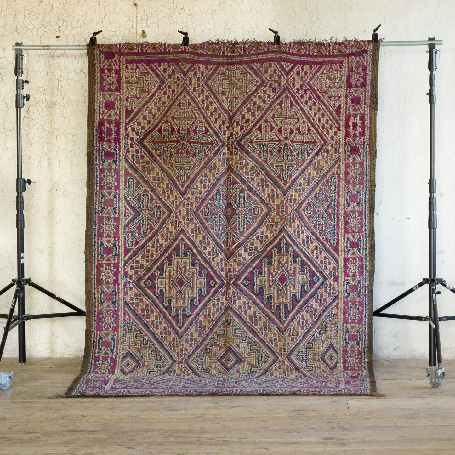 Marockansk Inredning orientalisk Beni Mguild matta i ull Atlas bergen Marocko