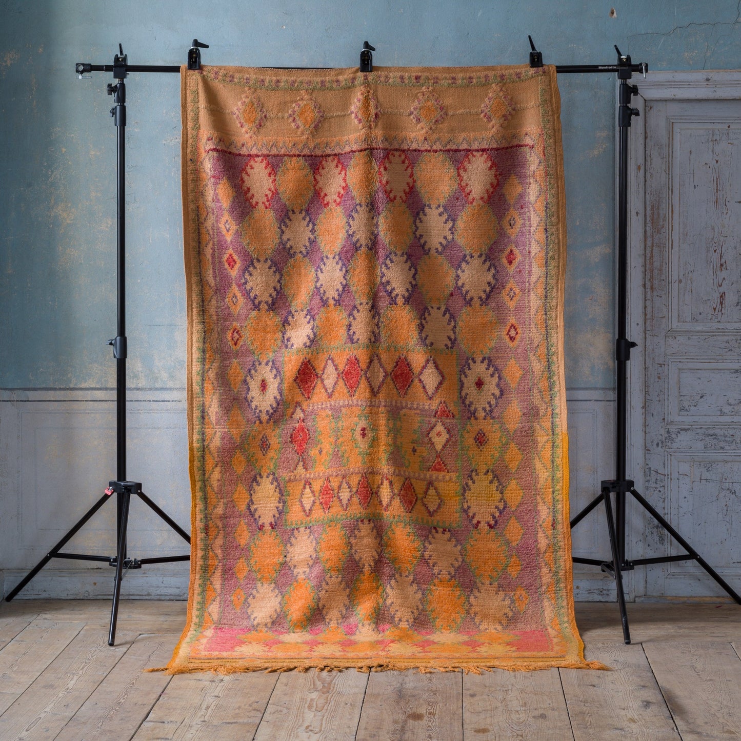 Marockansk matta i ull Atlas bergen Marocko handgjorda ullmattor med stilren design passar som hallmatta, köksmatta eller i vardagsrum passar svenska hem