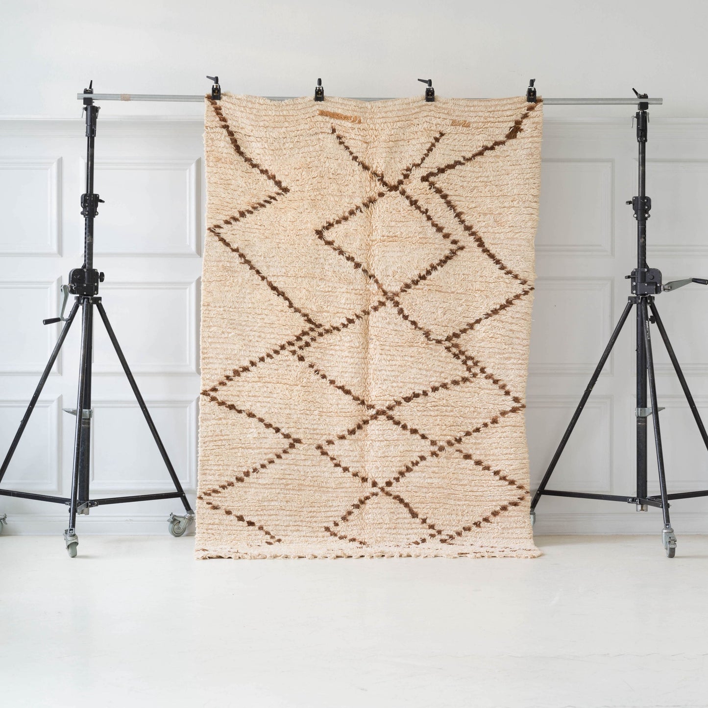 Marockansk Beni Ourain ullmatta från Marocko