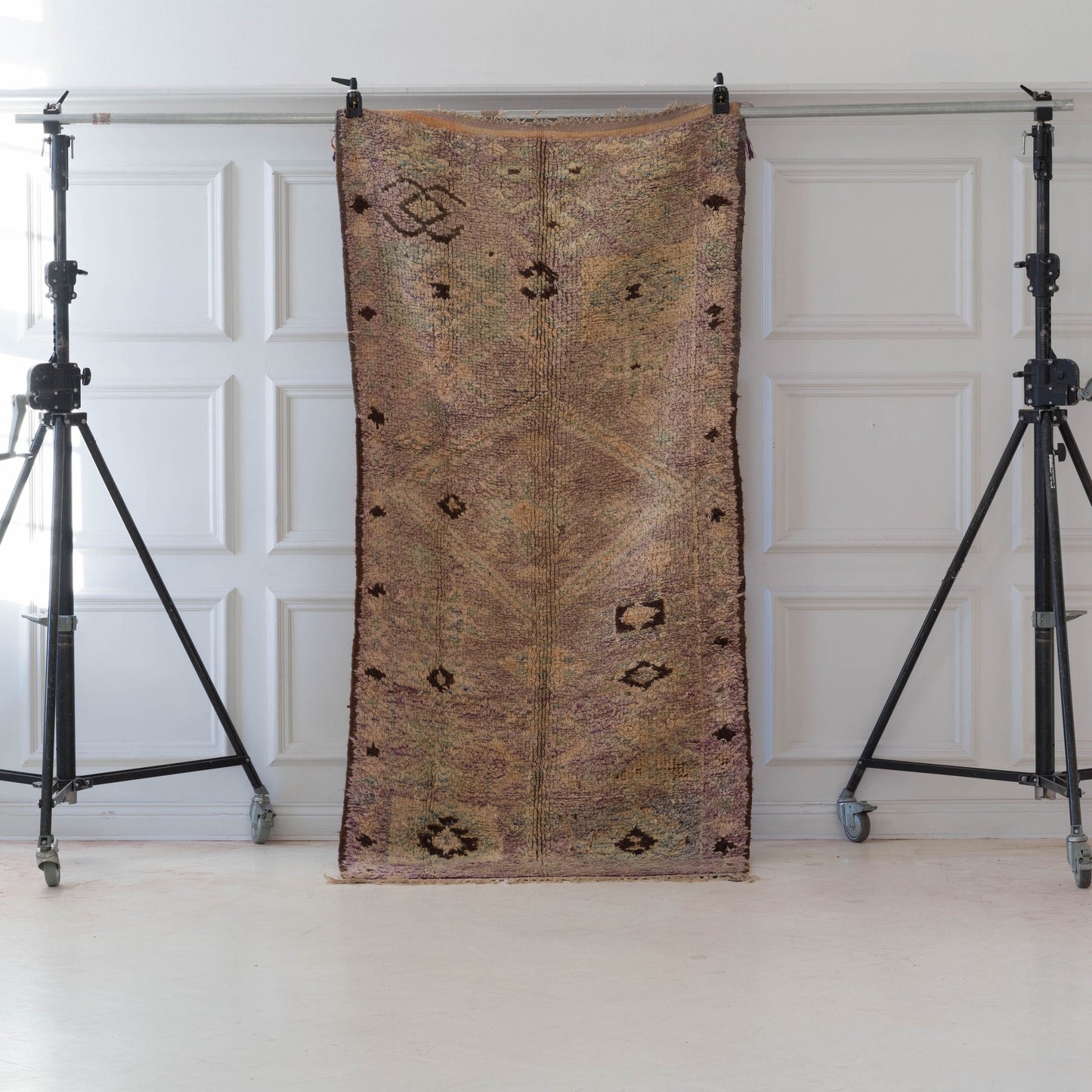 Marockansk Boujaad-matta med detaljrikt mönster 243x117cm