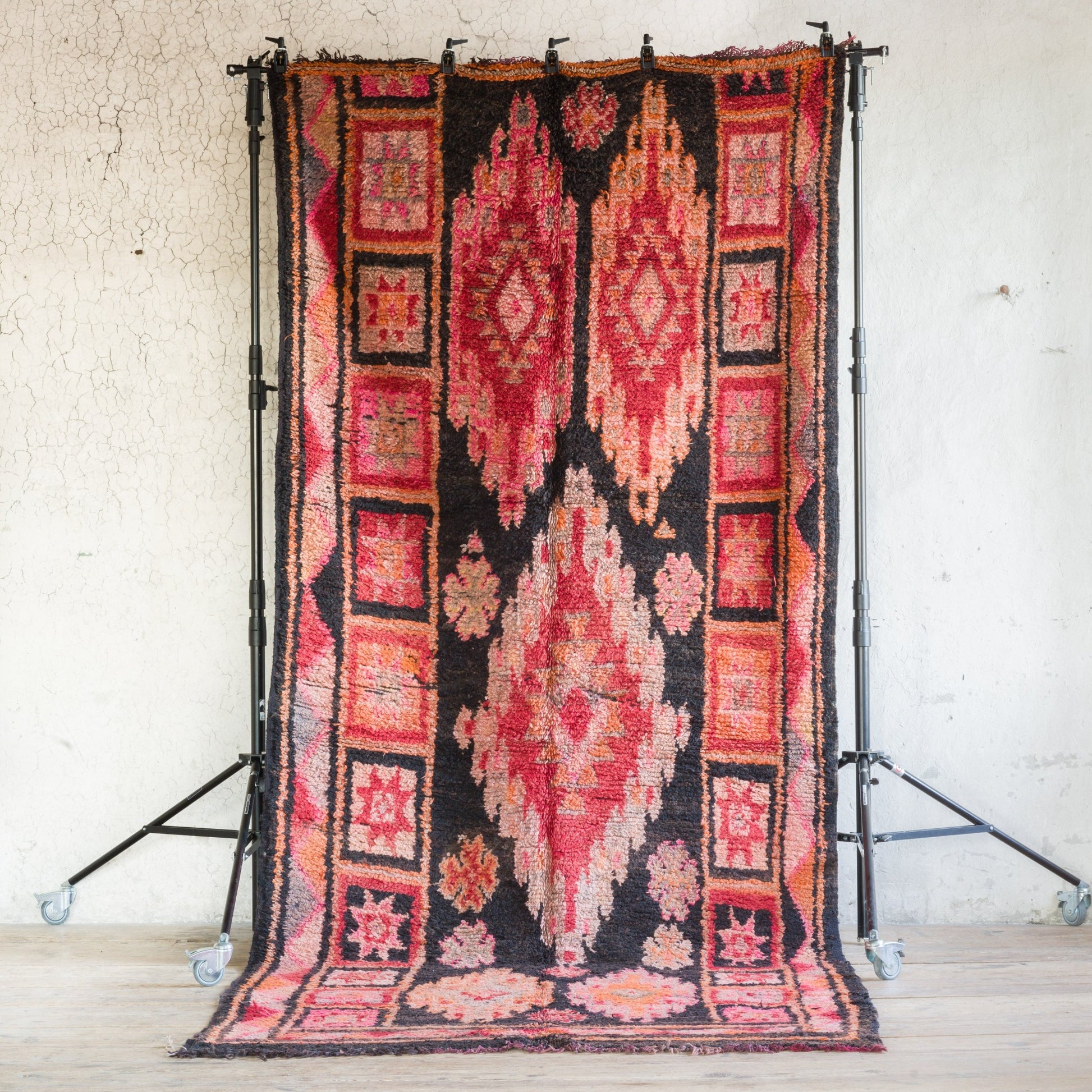Marockansk Inredning orientalisk Boujaad matta i ull Atlas bergen Marocko