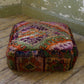 Marockansk Inredning sittpuff handgjord i ull  Atlas bergen Marocko