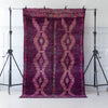 Lila marockansk Boujaad-matta i ull med detaljrikt mönster 344x200cm