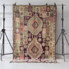 Vintage marockansk Boujaad-matta i flera färger med vackert mönster 327x200m